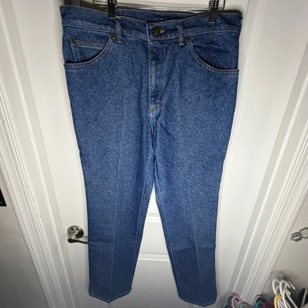 Vintage 90's Lee Riders Mens Pepper Wash Straight Leg Stretch Jeans 34x30 NWT